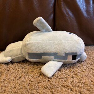 Minecraft Happy Explorer Dolphin 9" Plush / Stuffed Animal - EUC